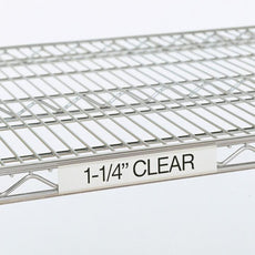 Super Erecta Label Holder, Clear, 3" L x 1.25" H