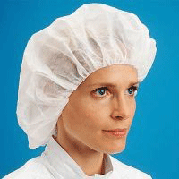 Bouffant Caps, 24”, Boxed, 100/Flat Packed, White