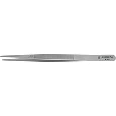 Excelta JS-7 .071" Straight Stainless Steel Gemology Forceps with Large Serrated Tip