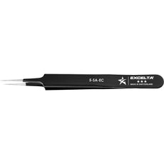 Excelta 5-SA-EC Straight Tapered Ultra Fine Point with Epoxy Handle Neverus Anti-magnetic Microscopy Tweezer