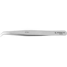 Excelta 3CB-S Bent 45ø Very Fine Point Stainless Steel Tweezer