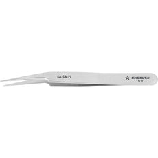 Excelta 5A-SA-PI Very Fine 10° Offset Tapered Tip Anti-Magnetic Stainless Steel Microscopy Tweezer