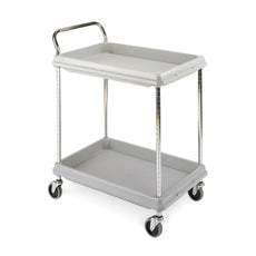 Metro Deep Ledge 2-shelf Utility Cart, Gray