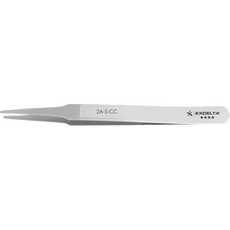 Excelta 2A-S-CC .059" x .008" Straight Tapered Flat Ceramic Coated Tip Stainless Steel SMD Component and Label Handling Tweezer