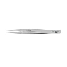 Excelta M-5-SA Tweezers - Straight Tapered Ultra Fine Point Miniature Anti-Mag. SS