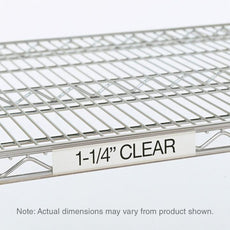 Super Erecta Label Holder, Clear, 31" L x 1.25" H