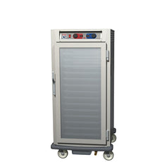 C5 9 Series Reach-In Heated Holding Cabinet, 3/4 Height, Aluminum, Full Length Clear Door, Universal Wire Slides