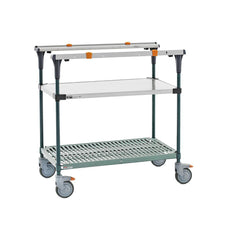 PrepMate MultiStation, 36", Solid Stainless Steel top shelf and Super Erecta Pro bottom shelf with MetroSeal 3 Epoxy posts