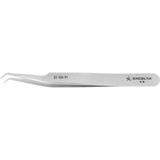 Excelta 51-SA-PI 45ø Bent Very Fine Point Anti-Magnetic Stainless Steel Tweezer