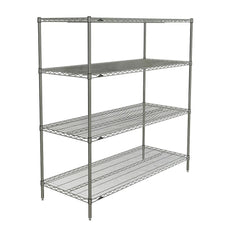 Super Erecta 4-Tier Starter Unit, Brite, 24" x 60" x 63"