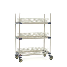 MetroMax 4 Mobile Drying Rack with Three Tray Racks, 26" x 50" x 68"