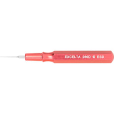 Excelta 260D-ESD 2.5" Stainless Steel Oiling Spatula with Red Aluminum Handle